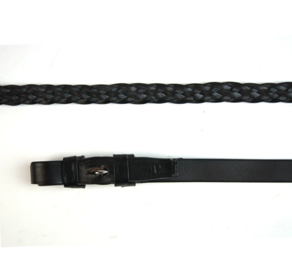 STS English Leather Plaited Reins