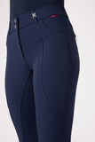 B Vertigo Davina Women's Mid-Rise Knee Patch Breeches with Phone Pockets