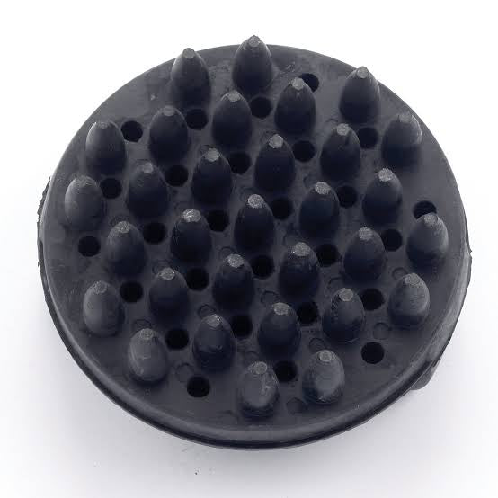 Round Rubber Curry Comb