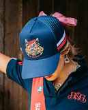 Hitchley & Harrow Trucker Cap - EQ Navy & Red