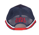 Hitchley & Harrow Trucker Cap - EQ Navy & Red