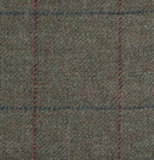 LP Designs Childs Green Tweed/Navy Red Overcheck Jacket