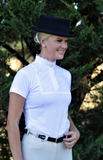 LP Designs White Pearl Lace Shortsleeve Shirt