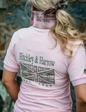 Hitchley & Harrow Fitted Polo - E236 Baby Pink & Olive
