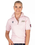Hitchley & Harrow Fitted Polo - E236 Baby Pink & Olive