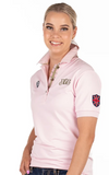 Hitchley & Harrow Fitted Polo - E236 Baby Pink & Olive