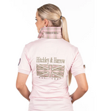Hitchley & Harrow Fitted Polo - E236 Baby Pink & Olive