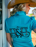 Hitchley & Harrow Fitted Polo - E242 - Turquoise