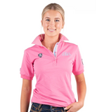 Hitchley & Harrow Fitted Polo - E247 - Baby Pink