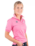 Hitchley & Harrow Fitted Polo - E247 - Baby Pink