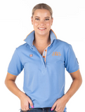 Hitchley & Harrow Loose Fit Polo - EL130 - Mid Blue