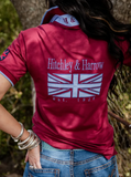 Hitchley & Harrow Loose Fit Polo - EL141 - Burgundy