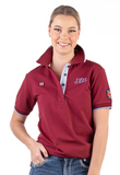 Hitchley & Harrow Loose Fit Polo - EL141 - Burgundy