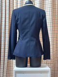 Navy Jacket with Cream Trim