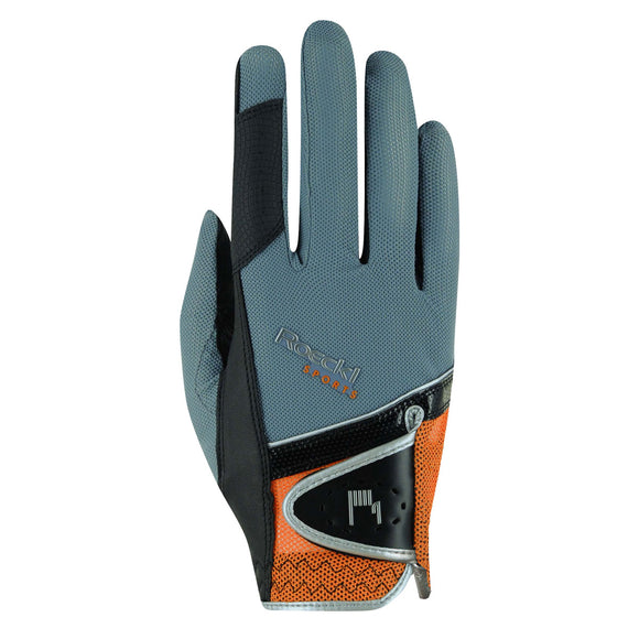 Roeckl Madrid Gloves - Grey/Orange